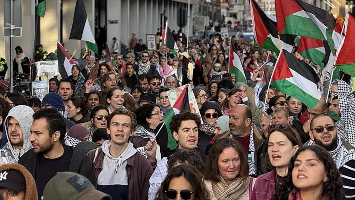 Hollanda’da Balfour Deklarasyonu protestosu