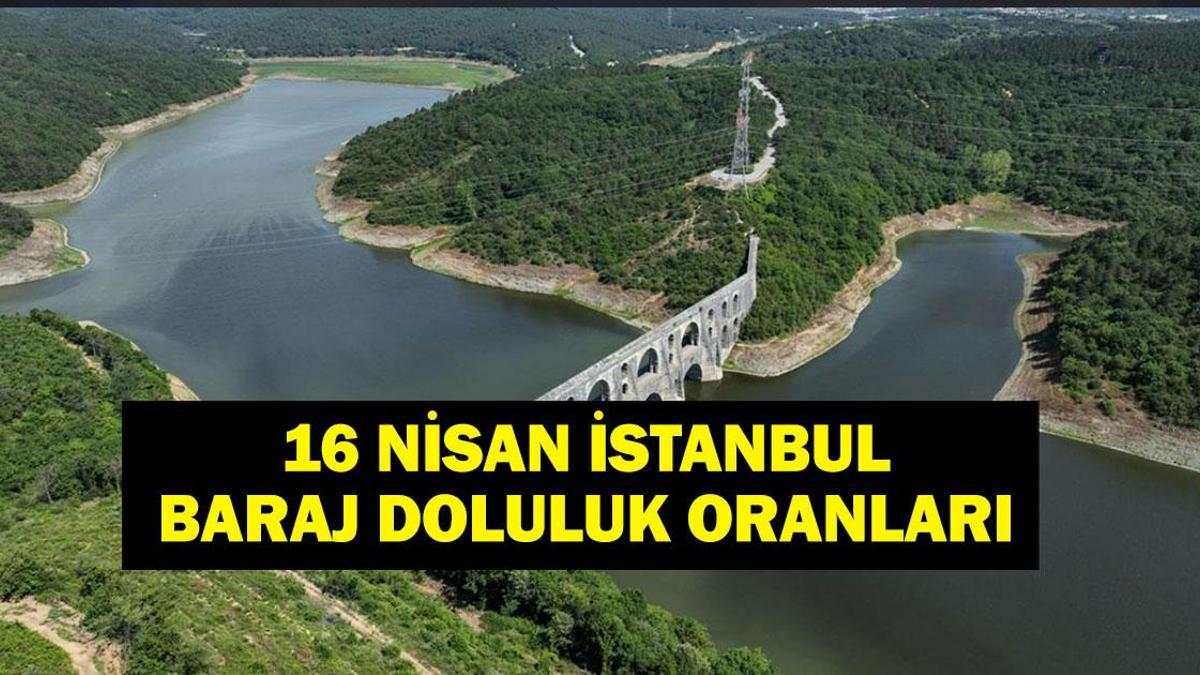 16 Nisan İstanbul Baraj Doluluk Oranı: İstanbul baraj doluluk oranı ne? İstanbul’da barajlar ne kadar doldu?